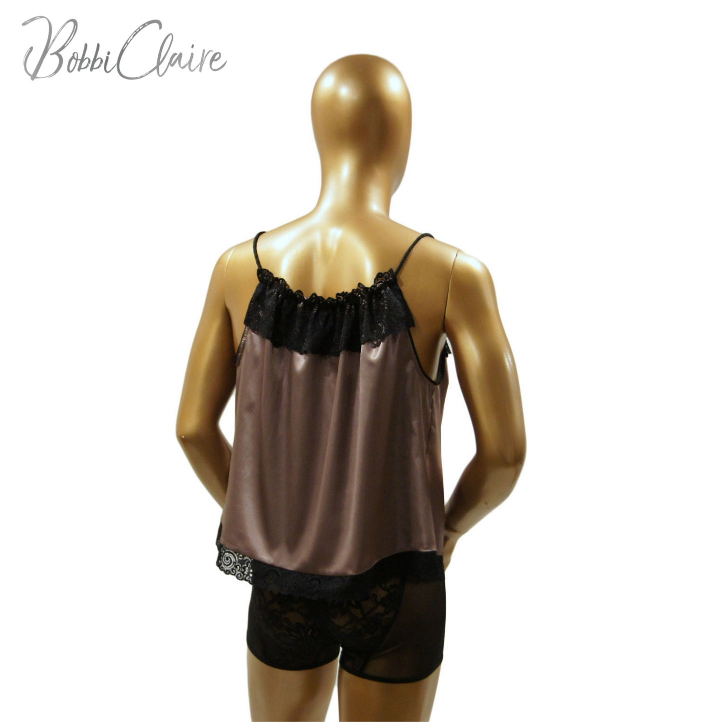 Avonlea Lemon-Colored Baby Doll Top Canada Lingerie United States Lingerie Buy Lingerie Online back view