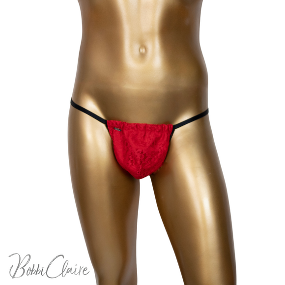 The Tadmore G-String Thong - Red Lace