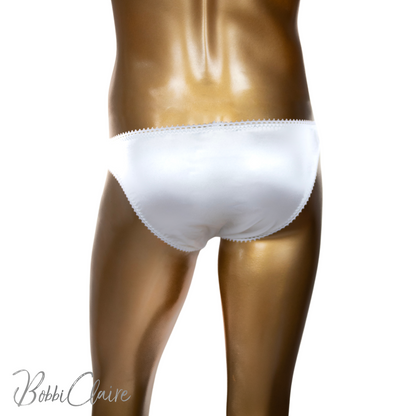 BobbiClaire White Polyspandex Briefs Canada lingerie United States lingerie back view